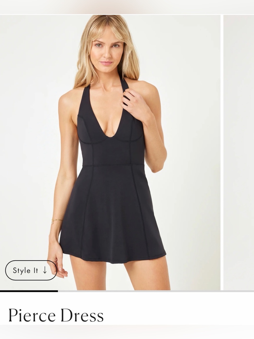 NWT L*Space Black Pierce Dress